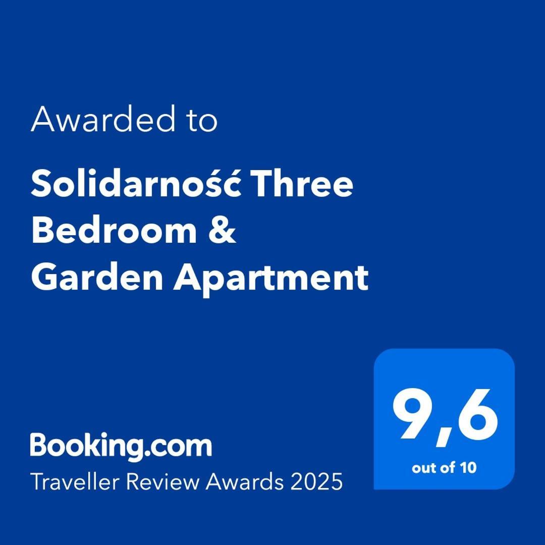 גדנסק Solidarnosc Three Bedrooms & Garden Apartment מראה חיצוני תמונה